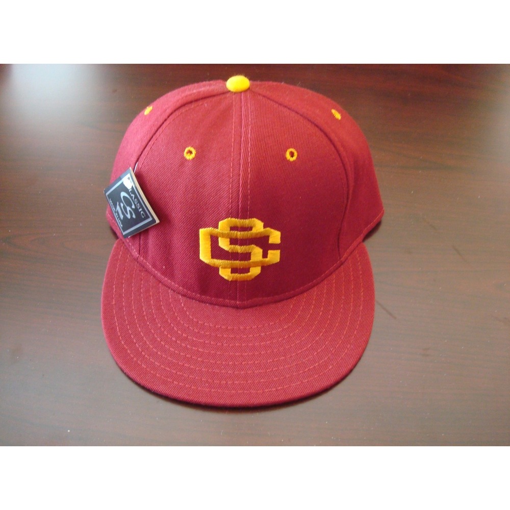 USC TROJANS CLASSIC CALIFORNIA SOCAL FITTED SZ 7 1/8 HAT CAP VINTAGE 1990'S